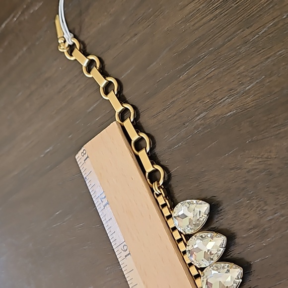 Loren Hope Clear Crystal Teardrop Necklace - Picture 7 of 10